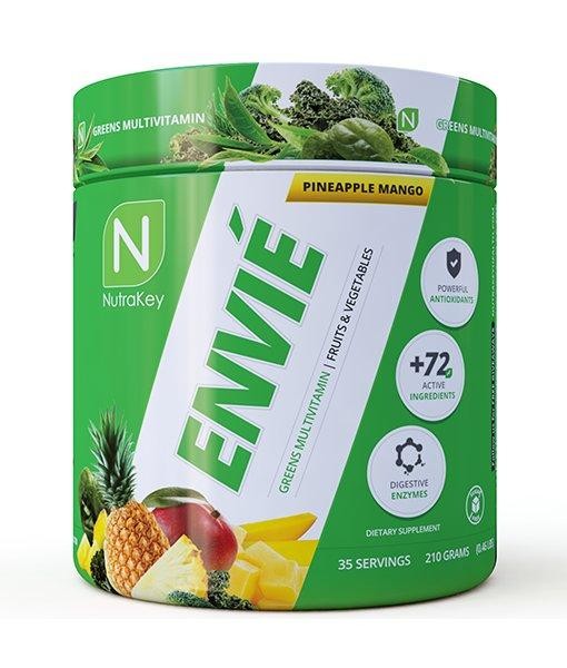 NutraKey Envie Greens Multivitamin Pineapple Mango 35 Servings
