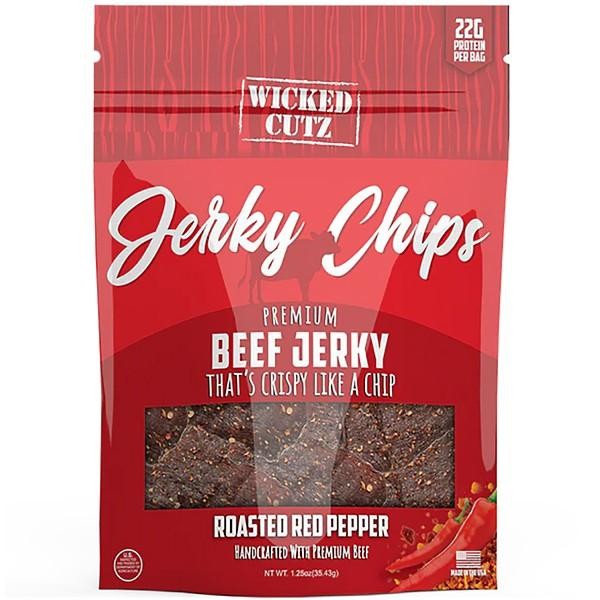 Wicked Cutz Roasted Red Pepper Chips Jerky