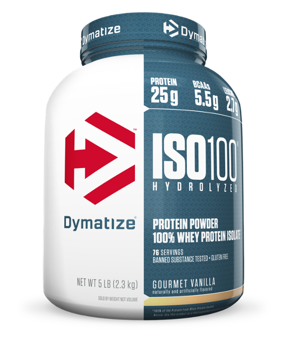 Dymatize Iso 100 Whey Protein Isolate - Gourmet Vanilla - 5 Lb.