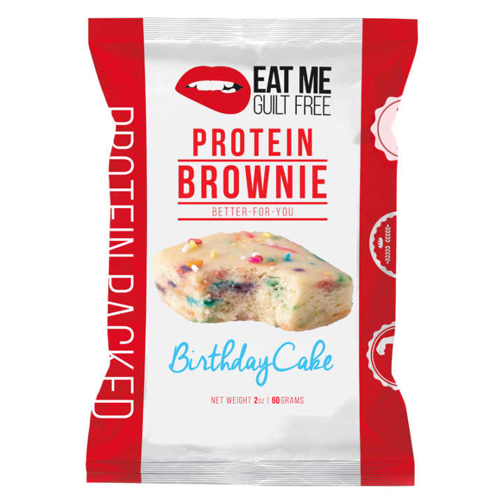 Eat Me Guilt Free: Birthday Cake Brownie, 2 Oz (2661003)