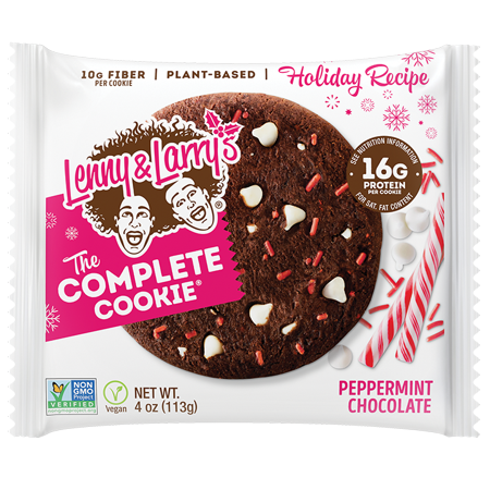 Lenny and Larry's the Complete Cookie, Peppermint Chocolate, 4oz., 16g Protein, 12 Ct