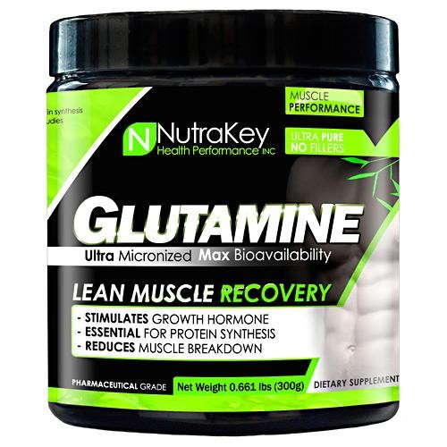 Nutrakey L-Glutamine Unflavored - 300 Grams