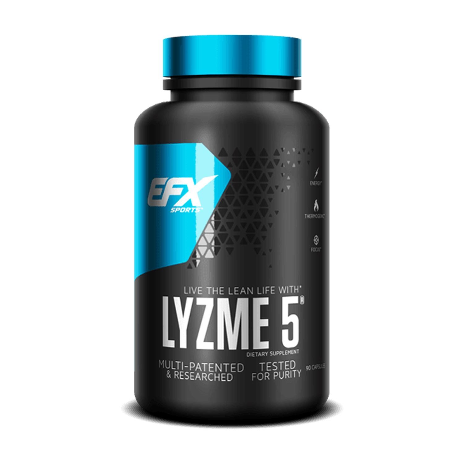 EFX Sports Lyzme 5: Groundbreaking Fat Burner for Rapid Weight Loss  90 Caps
