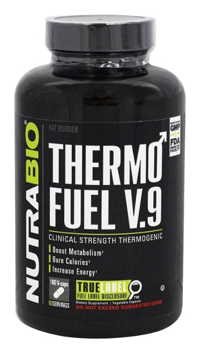 NutraBio - ThermoFuel V9 for Men - 180 Vegetable Capsule(s)
