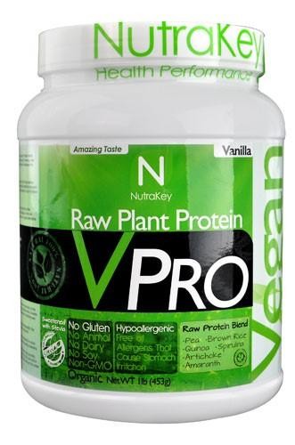 NutraKey V Pro Protein Powder, Vanilla, 1 Lb