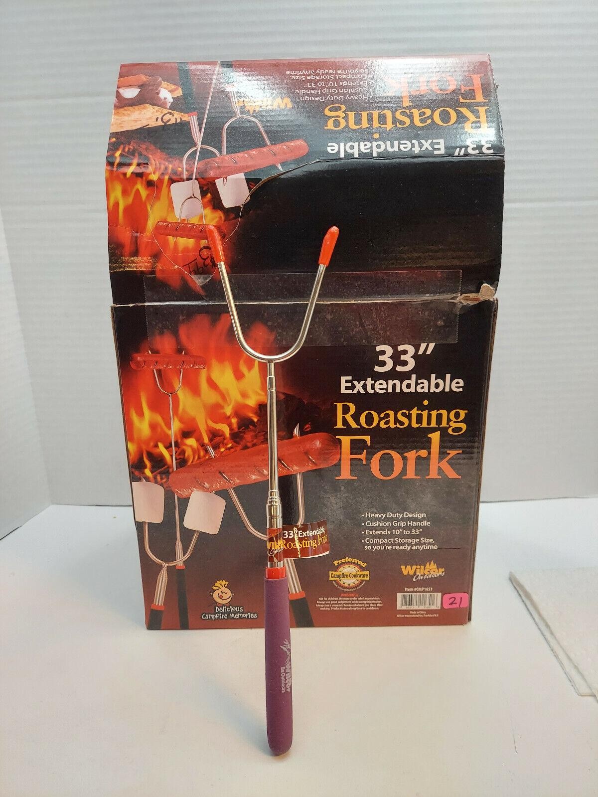 HEAVY DUTY 33" Extendable Roasting Fork by WILCOR