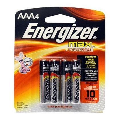 MAX Alkaline Batteries, AAA, 4 Batteries/Pack