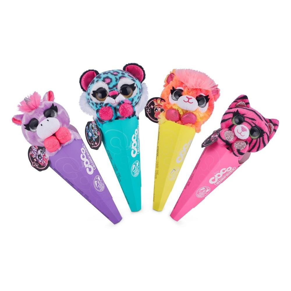 Zuru Coco Surprise Neon Cones Plush Toy with Surprise Inside - 2 Pack Styles Randomly Selected