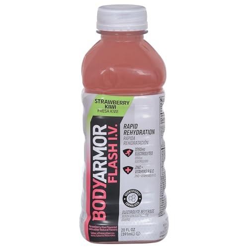BODYARMOR Flash I.V. Rapid Rehydration Electrolyte Beverage  Strawberry Kiwi 20oz