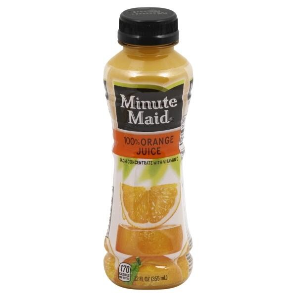 Minute Maid 100% Orange Fruit Juice, 12 Fl Oz Bottle