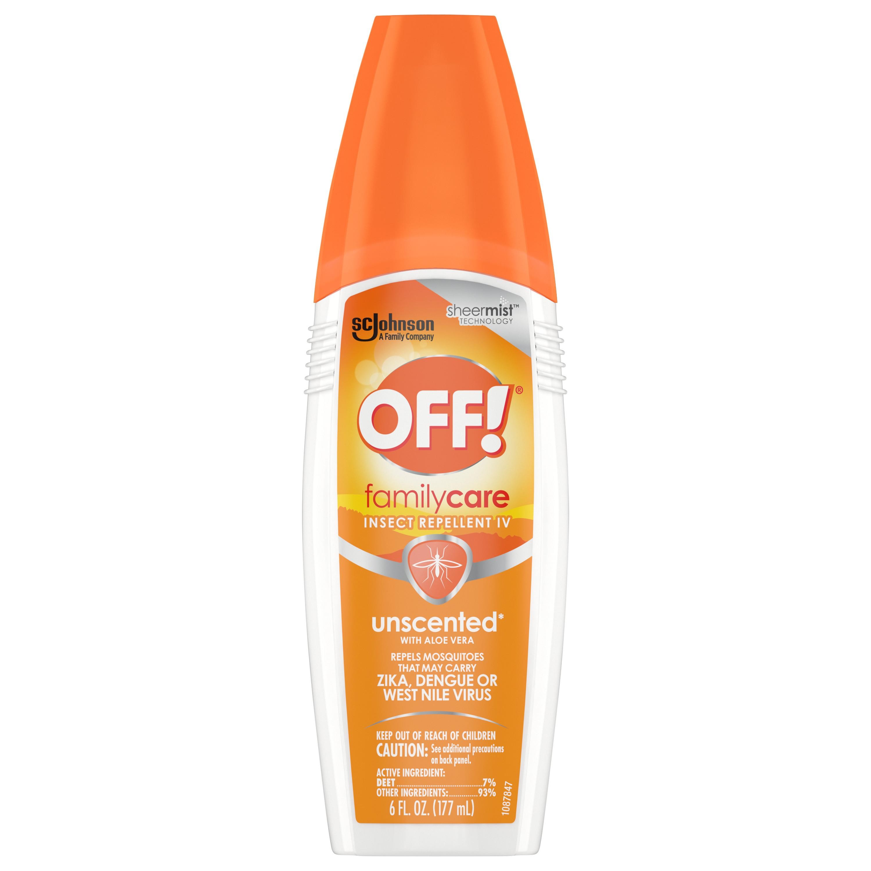 OFF FamilyCare Insect Repellent IV, Unscented, 6 Oz