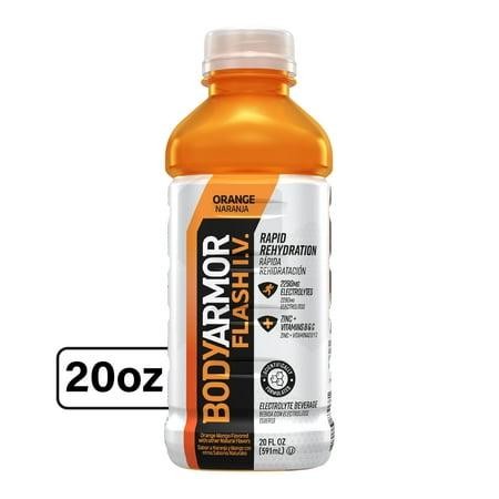 BODYARMOR Flash I.V. Rapid Rehydration Electrolyte Beverage  Orange 20oz