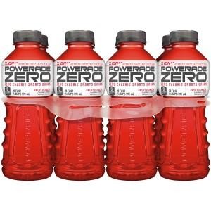 POWERADE Electrolyte Enhanced Zero Sugar Fruit Punch Sport Drink  20 Fl Oz  8 Count Bottles