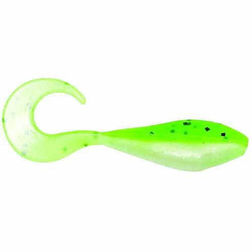 Bass Assassin Fishing Lure CSA35341 Curly Shad Swimbait 2  Chartreuse Pepper