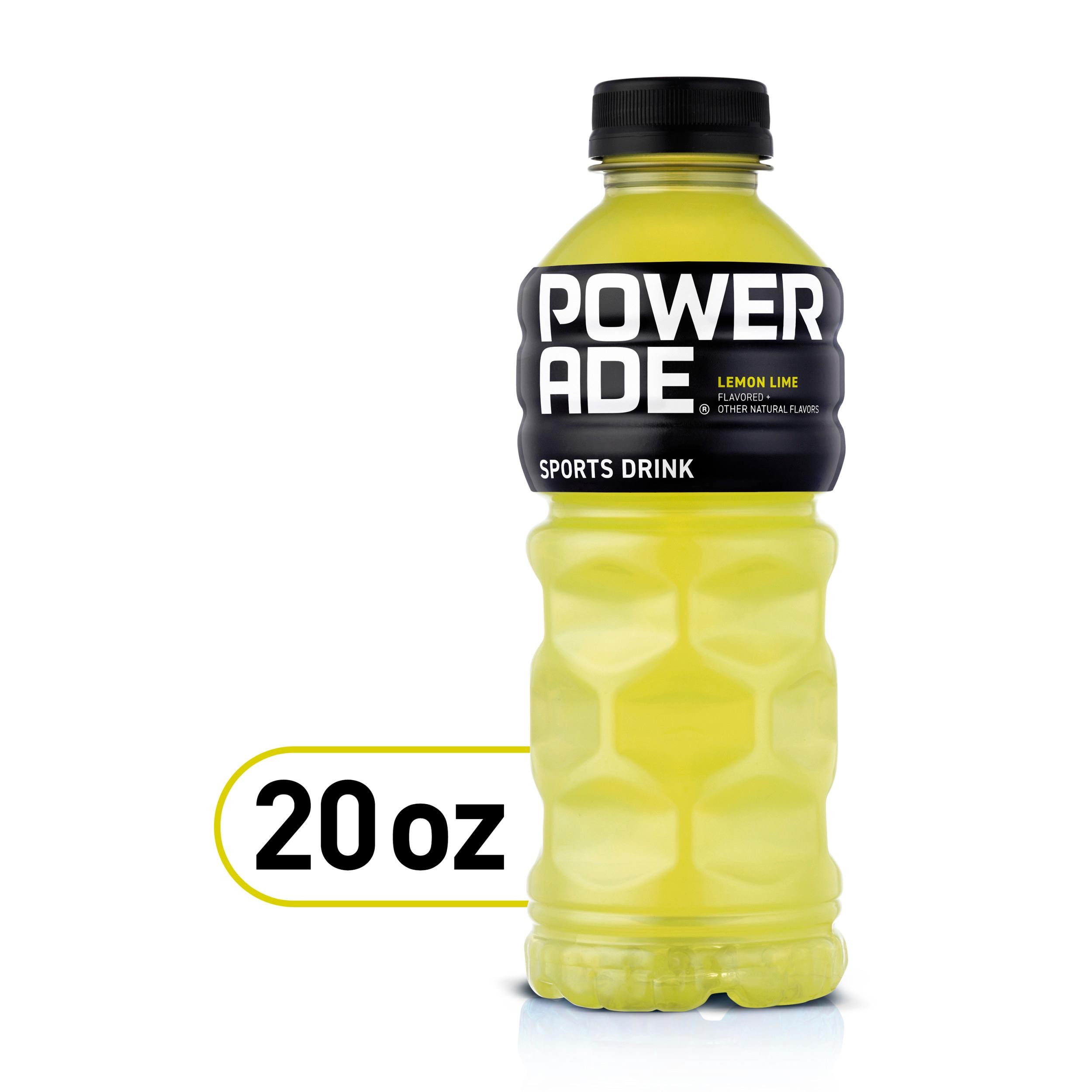 Powerade Lemon Lime Sports Drink, 20 Oz, 24 Bottles/Pack (049000003697)