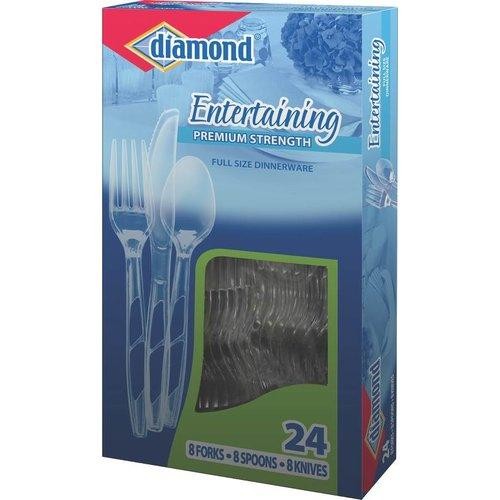Diamond Forster Plastic Spoons Case of 24