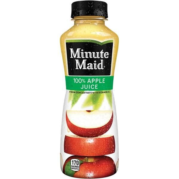 Minute Maid Apple Juice, 12 Oz, Pack of 24