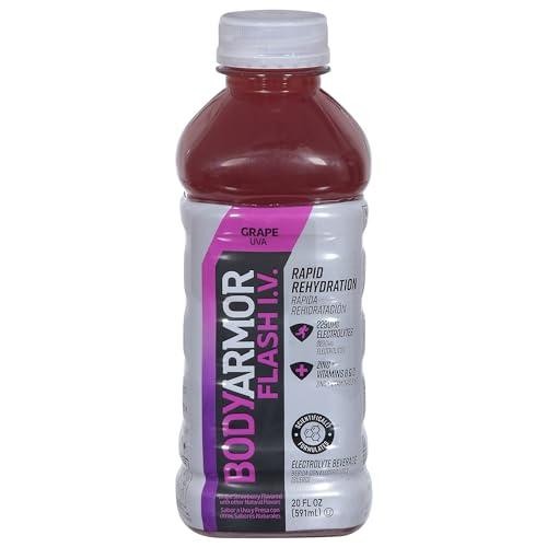 BODYARMOR Flash I.V. Rapid Rehydration Electrolyte Beverage  Grape 20oz