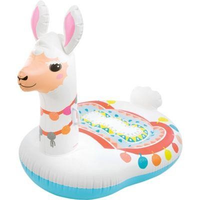 Intex Cute Llama Ride-on Pool Float with Handles  Ages 14+