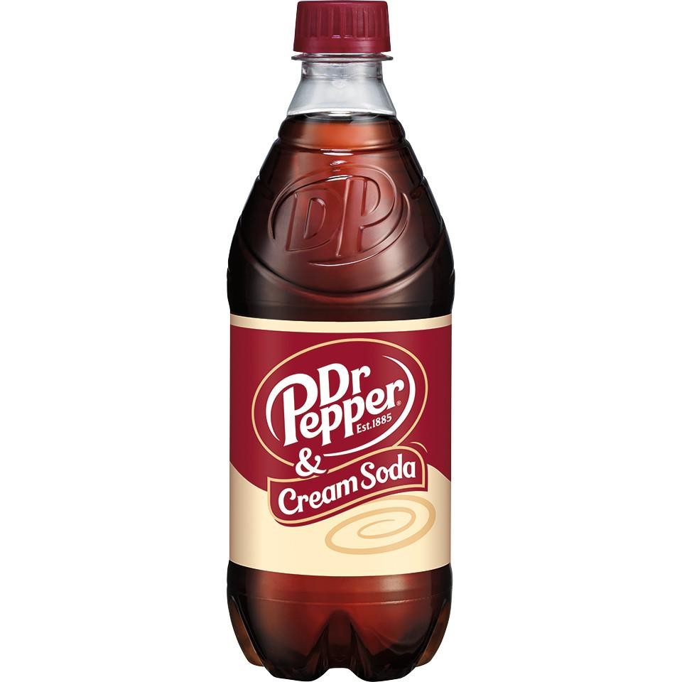 Dr Pepper & Cream Soda  20 Fl Oz Bottle