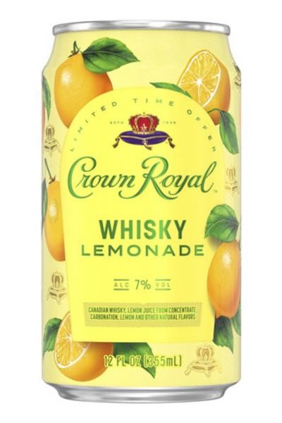Crown Royal Whisky Lemonade Cocktail Ready-to-drink - 4x 12oz Cans