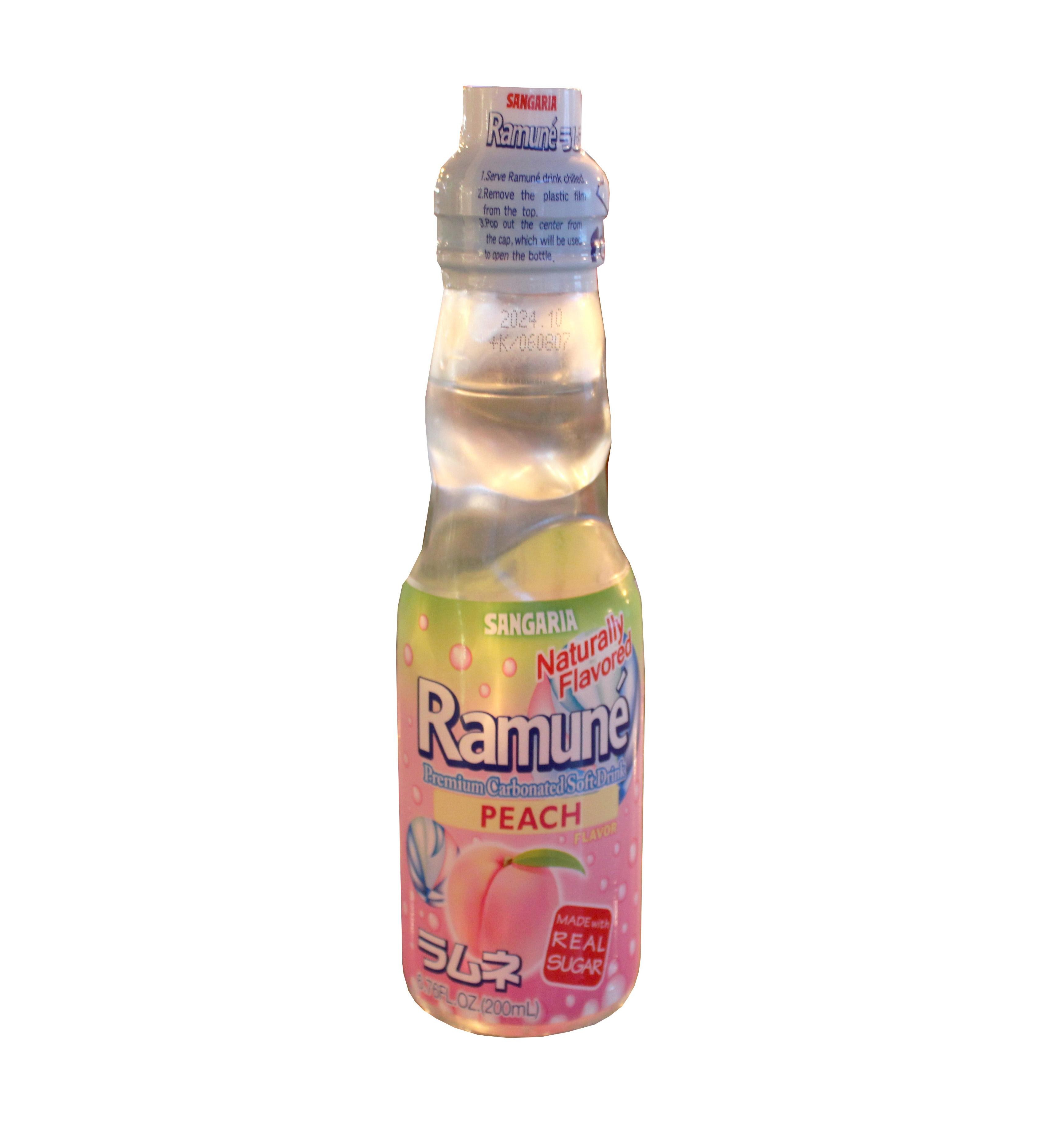 Ramune Peach Flavor, Sangaria Brand