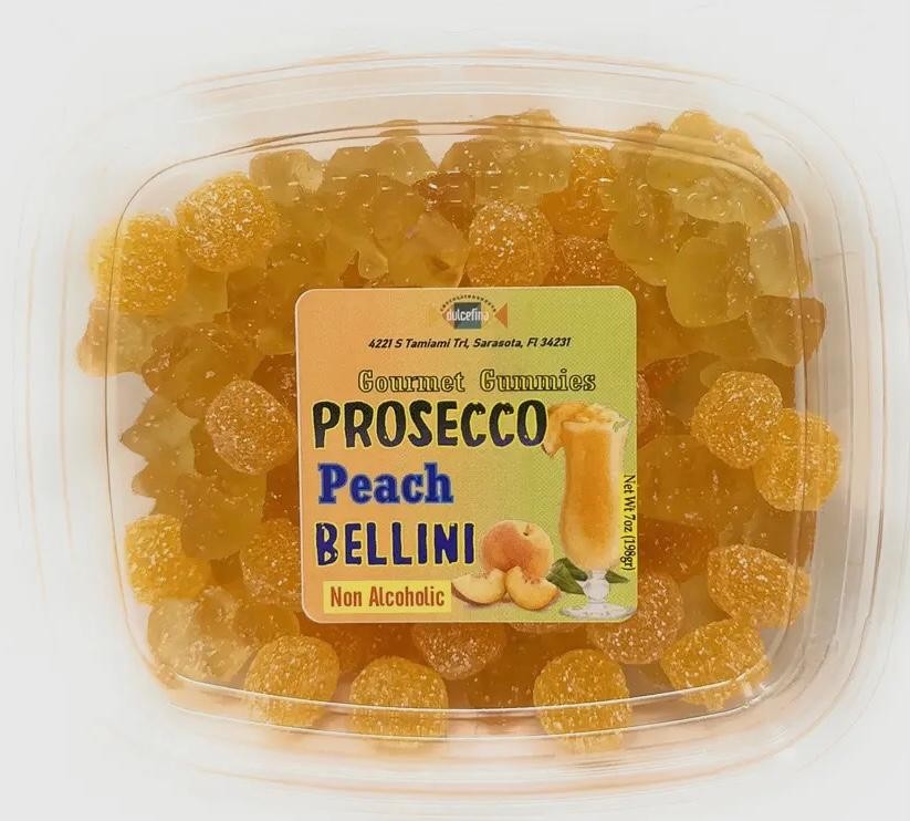 Prosecco Peach Bellini Gourmet Gummies