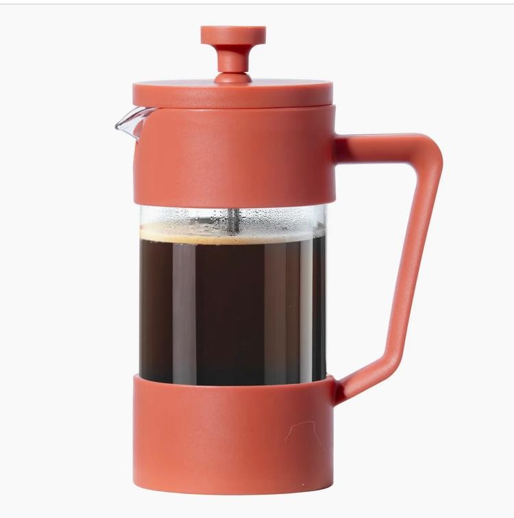 3 Cup French Press Red