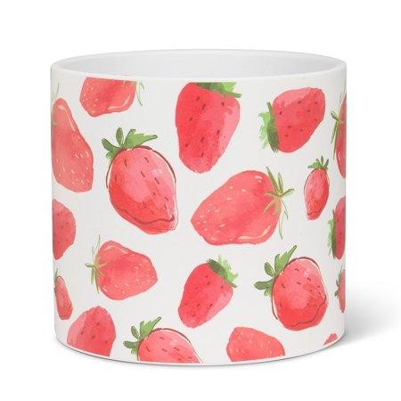 Red & White Strawberries Planter