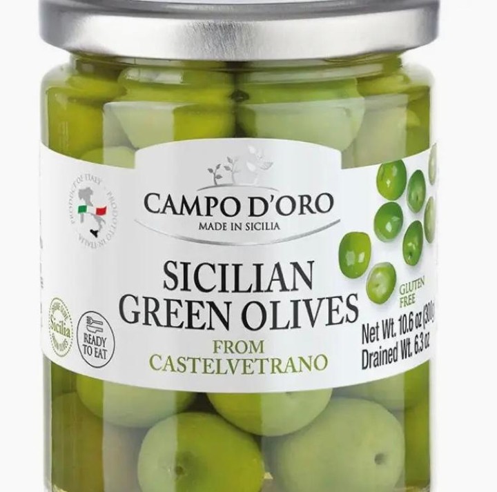 Campo D’Oro Sicilian Green Olives