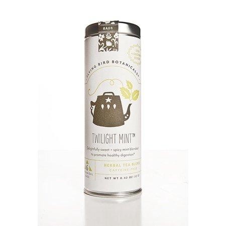 Flying Bird Twilight Mint - 6 Tea Bag Tin - Herbal Blend