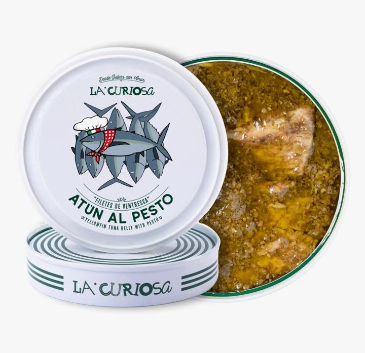 La Curiosa Tuna Belly Fillets in Pesto Sauce
