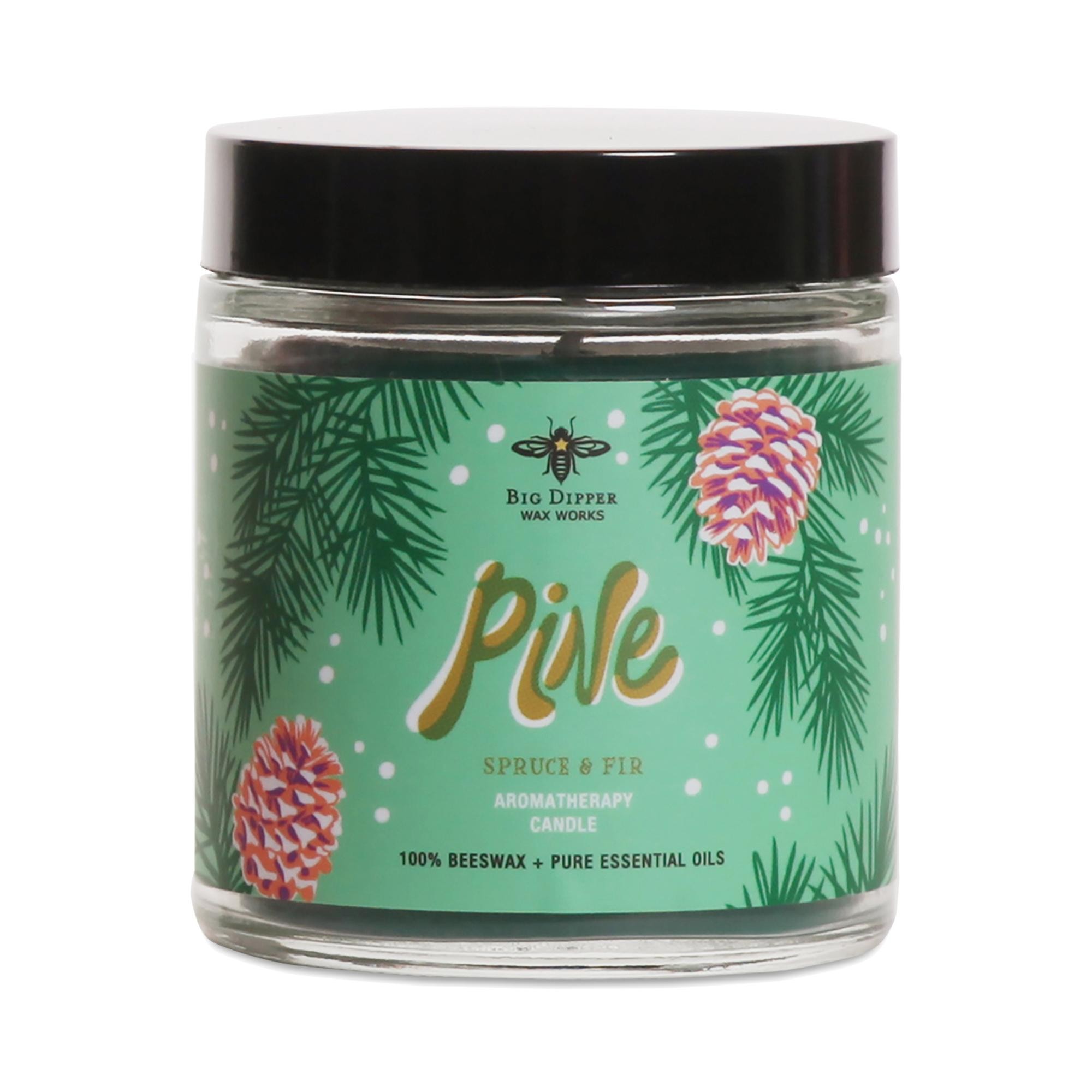 Big Dipper Wax Works Holiday Apothecary Candle, Pine 3.2 Oz Candle