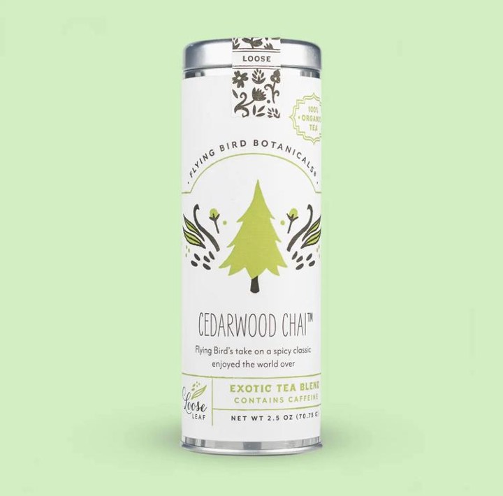 Flying Bird Cedarwood Chai LOOSE Leaf