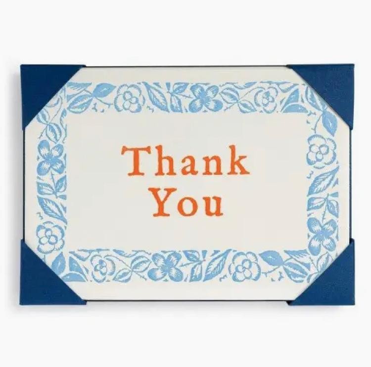 Floral Thank You Notelet Cards (5-pack)
