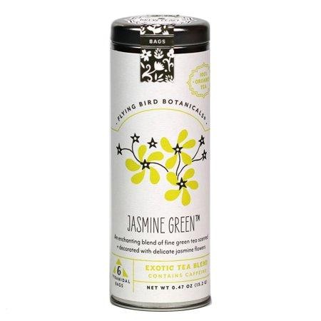 Flying Bird Jasmine Green - 6 Tea Bag Tin - Exotic Blend