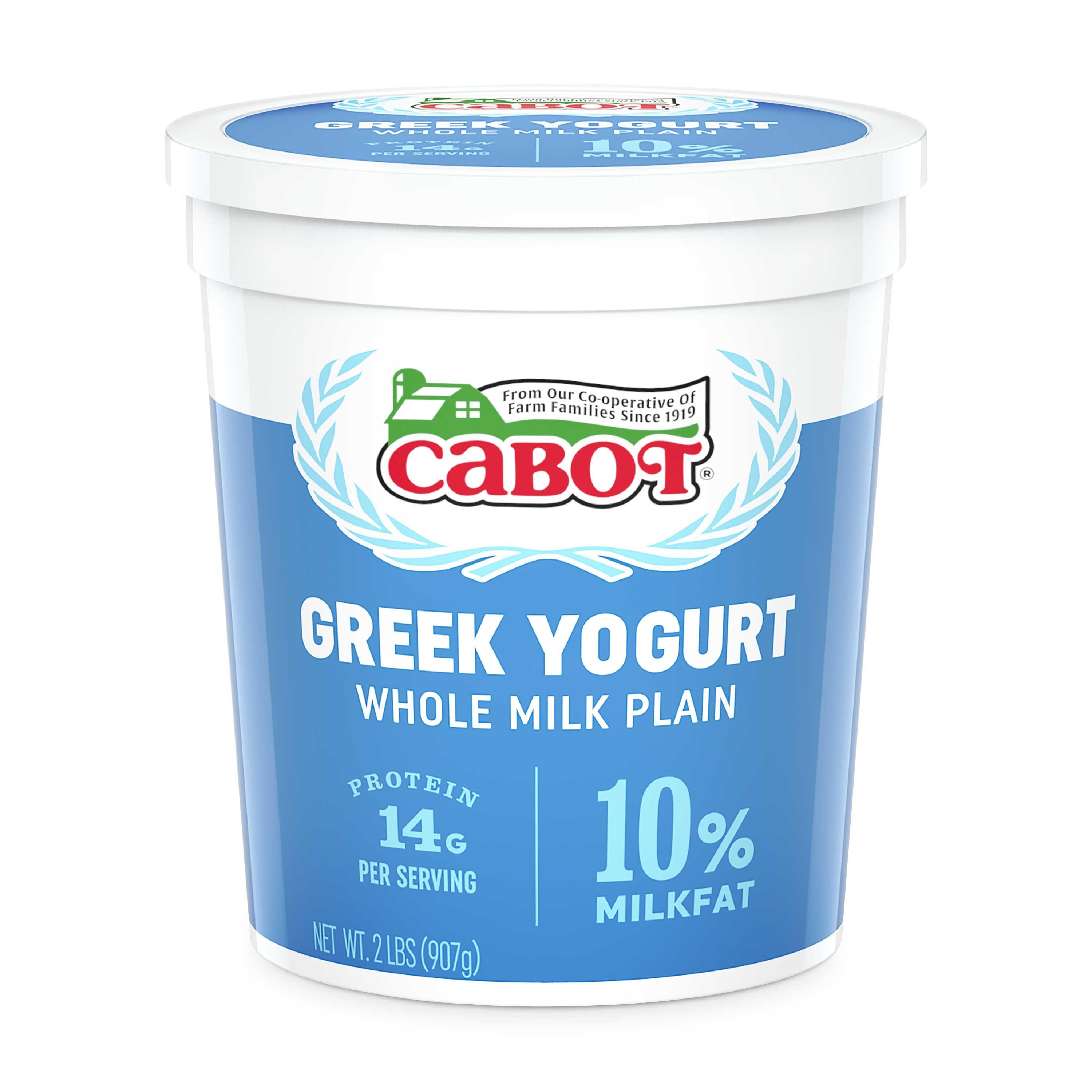 Cabot Whole Milk Plain Greek Yogurt, 2 Lbs