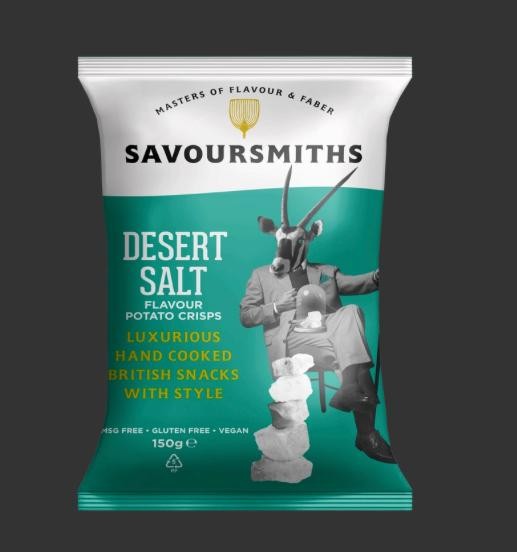 Savoursmiths  Desert Salt Potato Chips