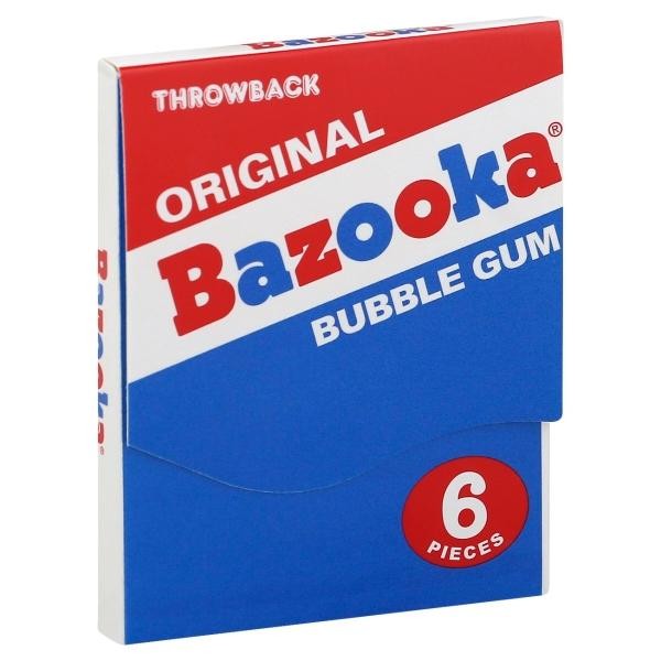 Bazooka Bubble Gum Mini Wallet - 6 Piece