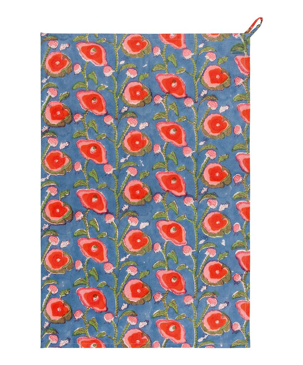 Heirloom  Dish Towels Red - Red Poppy Tea Towel