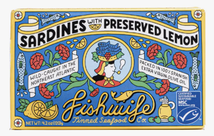 Fishwife Sardines with preserved lemons