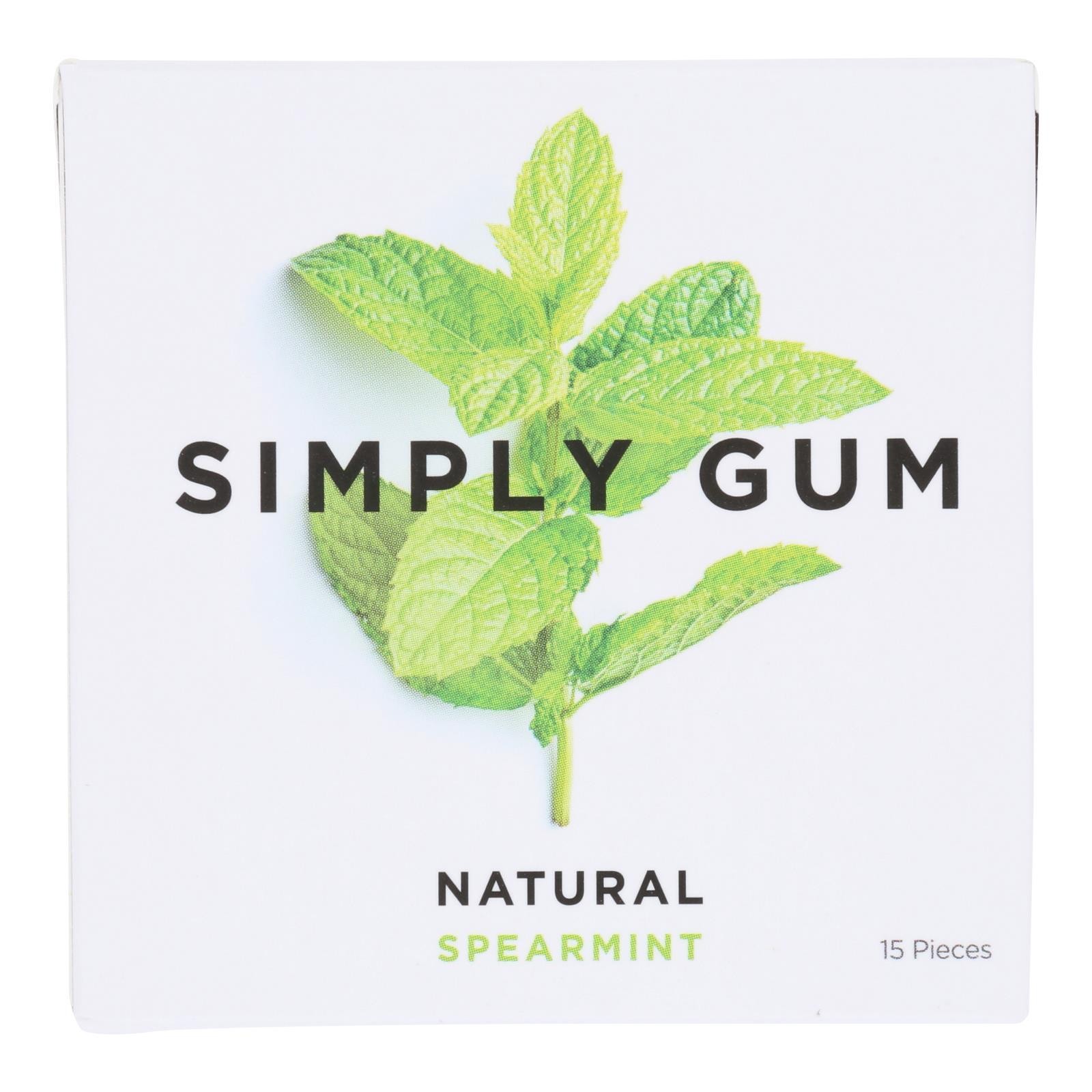 Simply Gum Spearmint Natural Chewing Gum