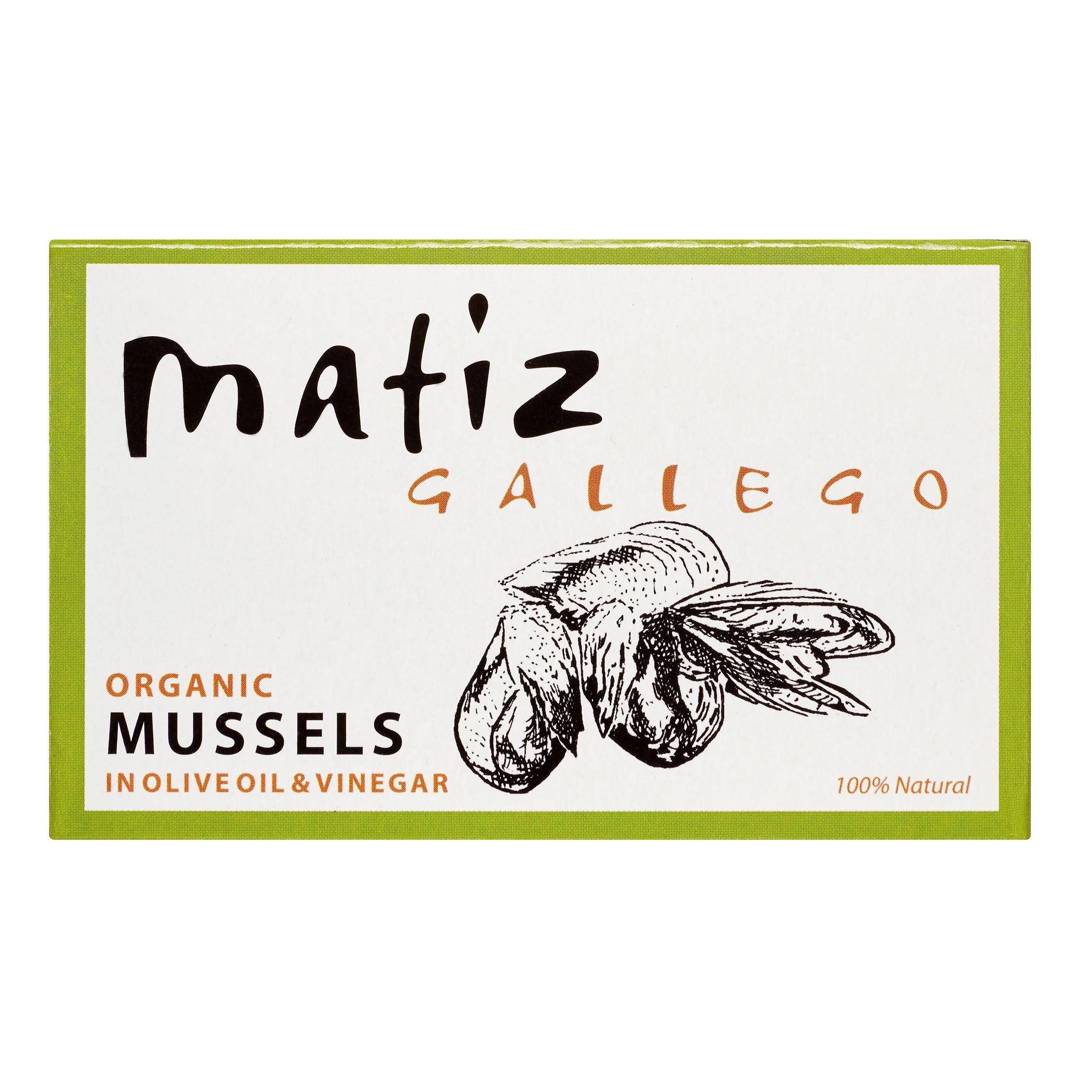 Matiz Gallego Organic Mussels in Olive Oil & Vinegar