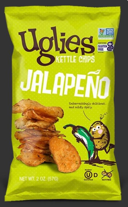 UGLIES Kettle Cooked Jalepeño Potato Chips 2oz.
