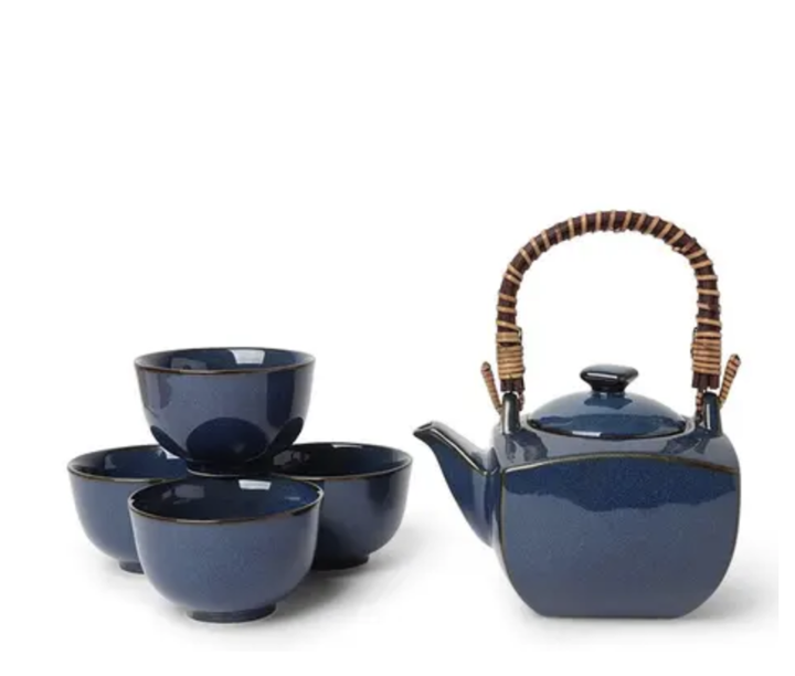 Miya Tea Set Namako Blue