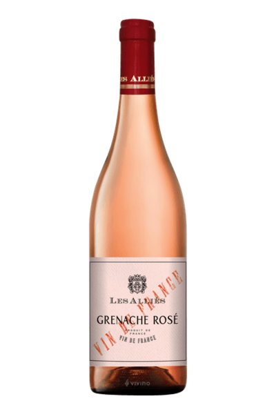 Les Allies Grenache Rose - Pink Wine from France - 750ml Bottle