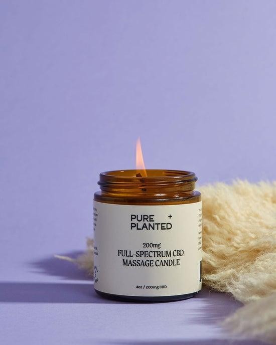 Pure + Planted CBD Massage Candle