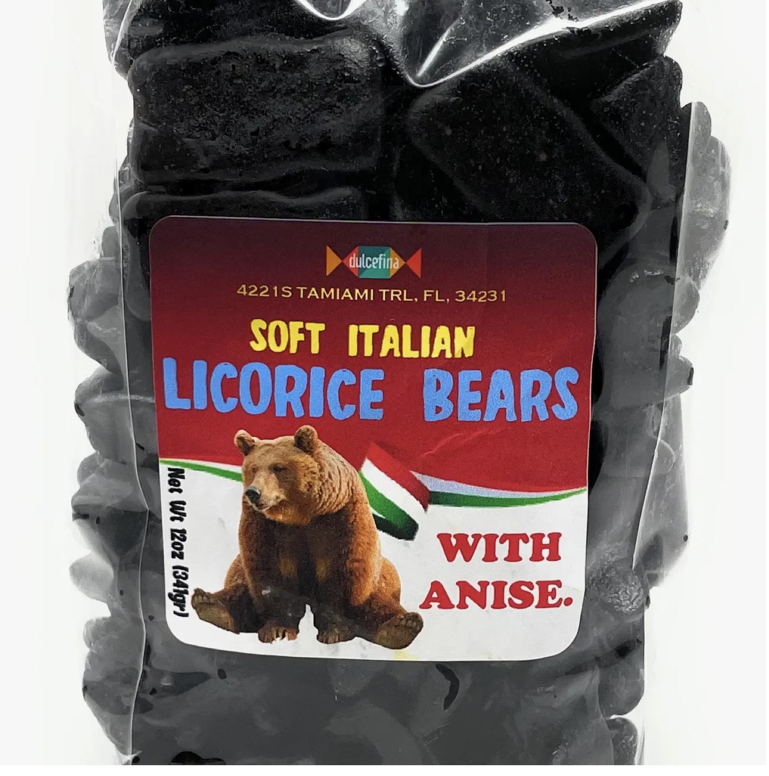 Soft Black Licorice Bears