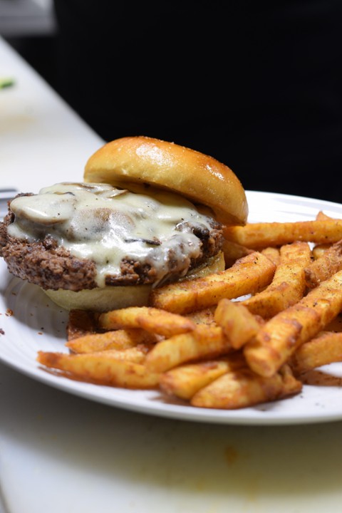 Mushroom Swiss Burger