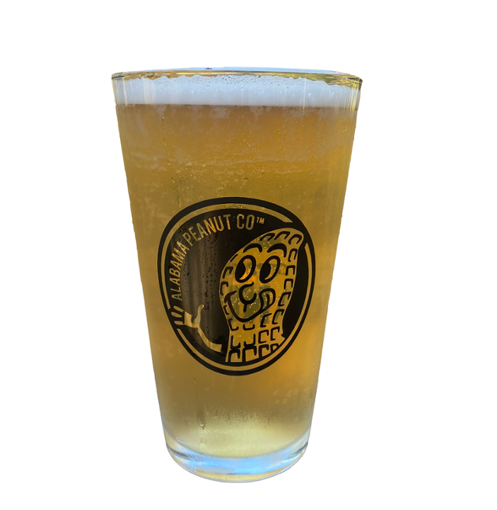 Beer and Peanuts Pint Glass
